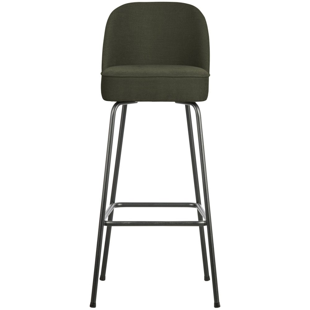 VOGUE BARSTOEL 80 CM GEWEVEN STOF WARM GROEN