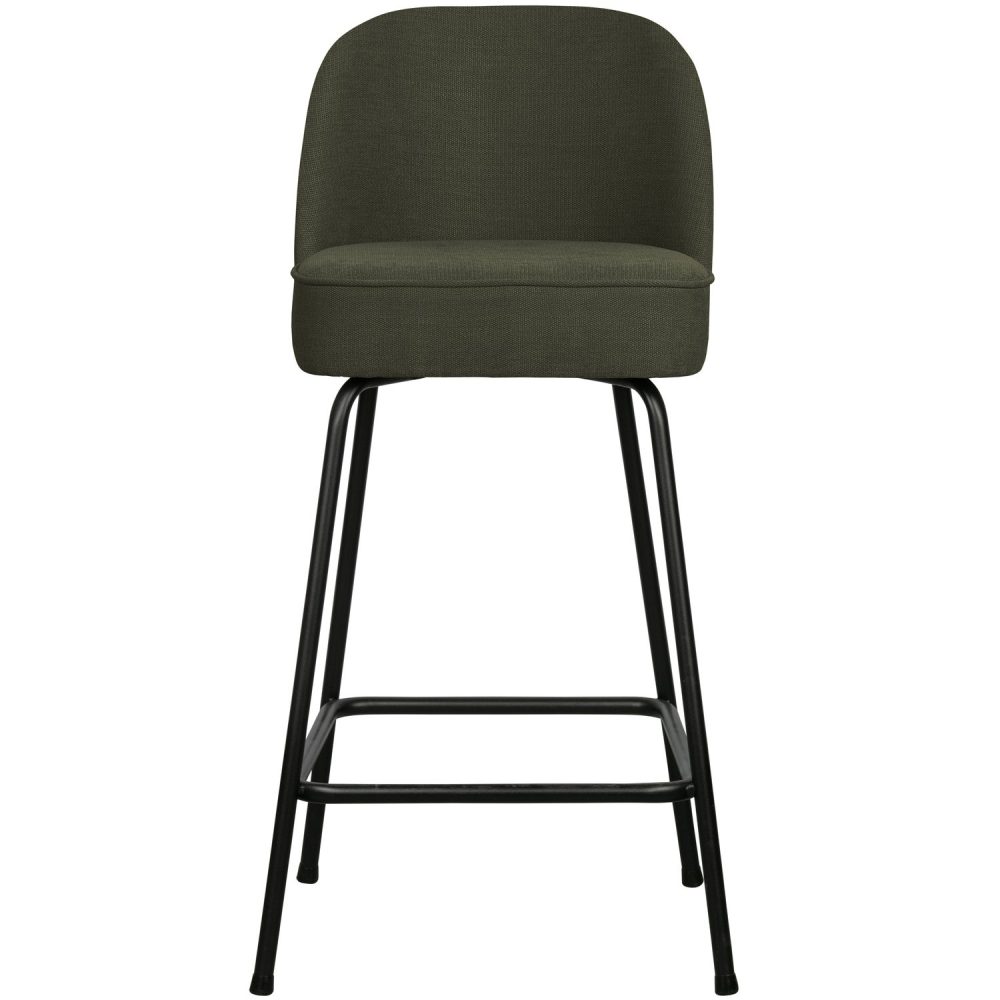 VOGUE BARSTOEL 65 CM GEWEVEN STOF WARM GROEN