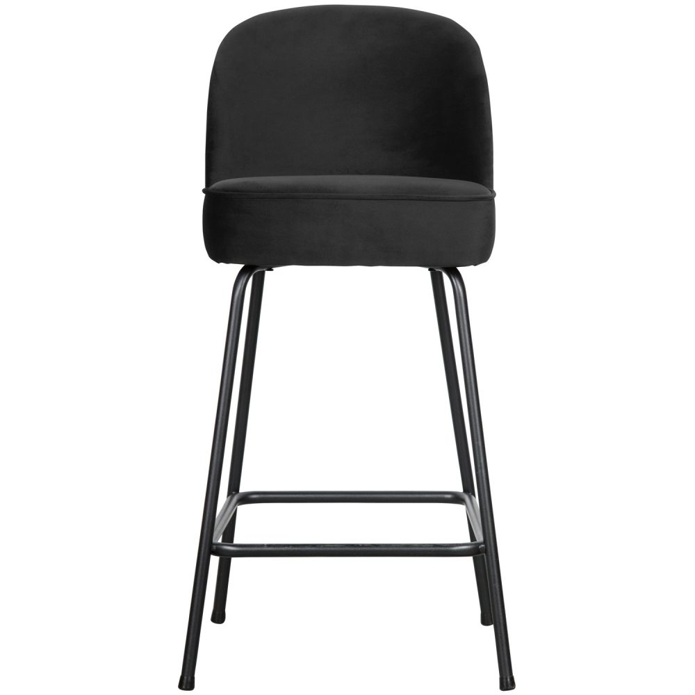 VOGUE BARSTOEL 65 CM VELVET ZWART