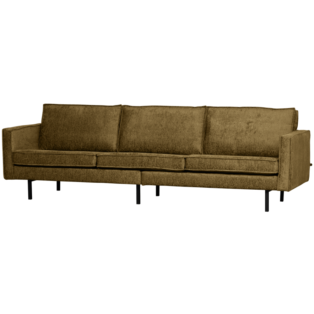 RODEO BANK 3-ZITS STRUCTURE VELVET BRASS