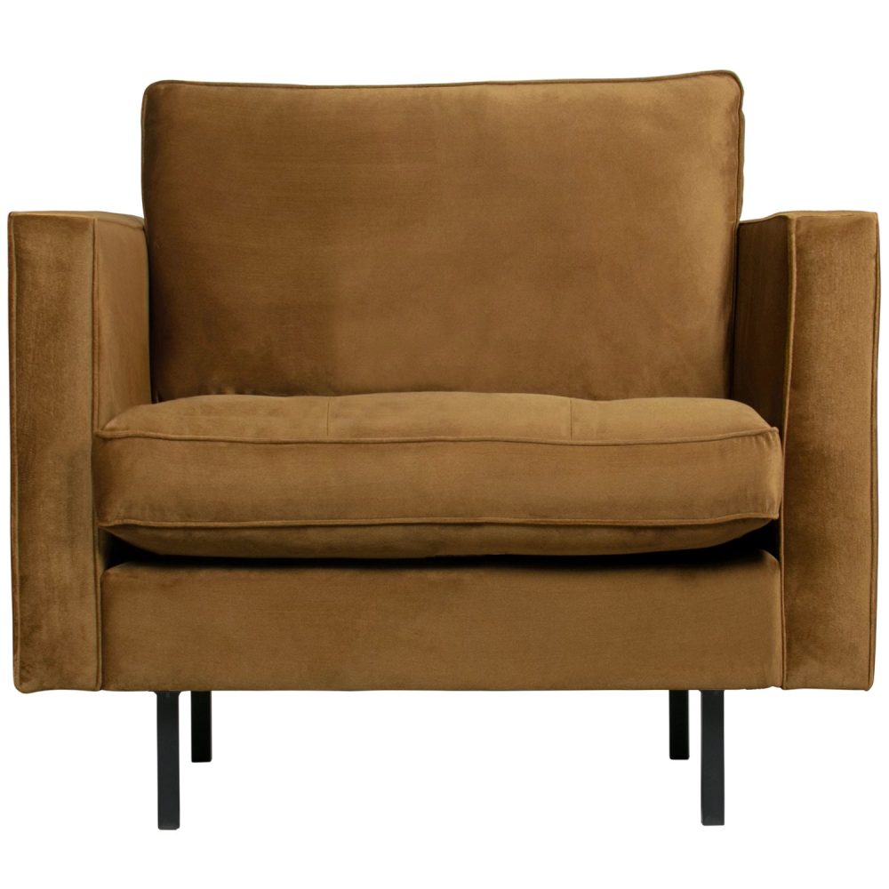 RODEO CLASSIC FAUTEUIL VELVET HONINGGEEL