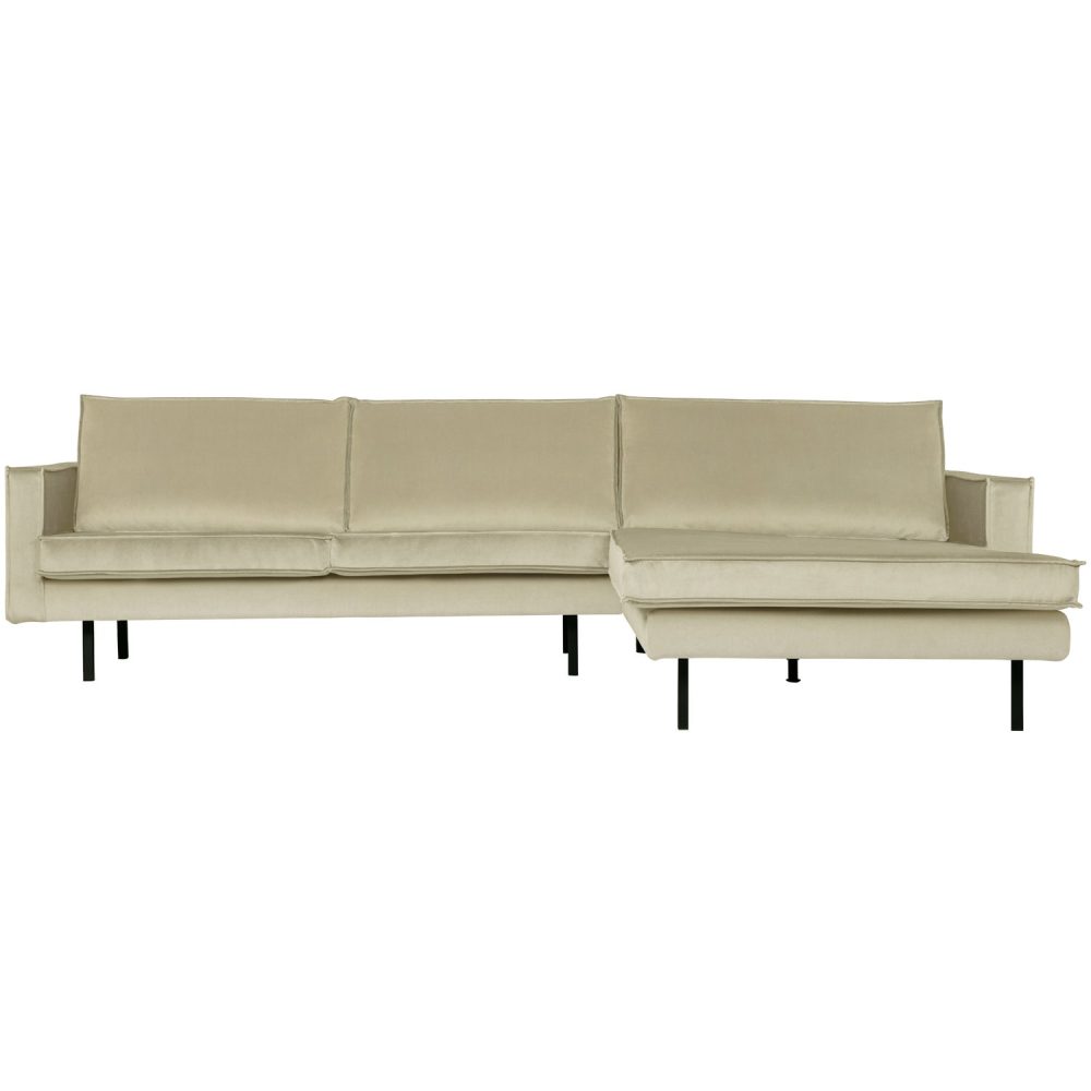 RODEO CHAISE LONGUE RECHTS VELVET PISTACHE