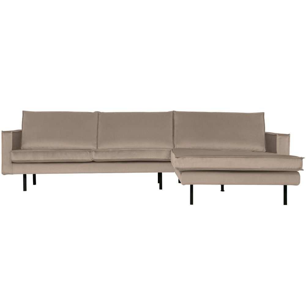 RODEO CHAISE LONGUE RECHTS VELVET KHAKI