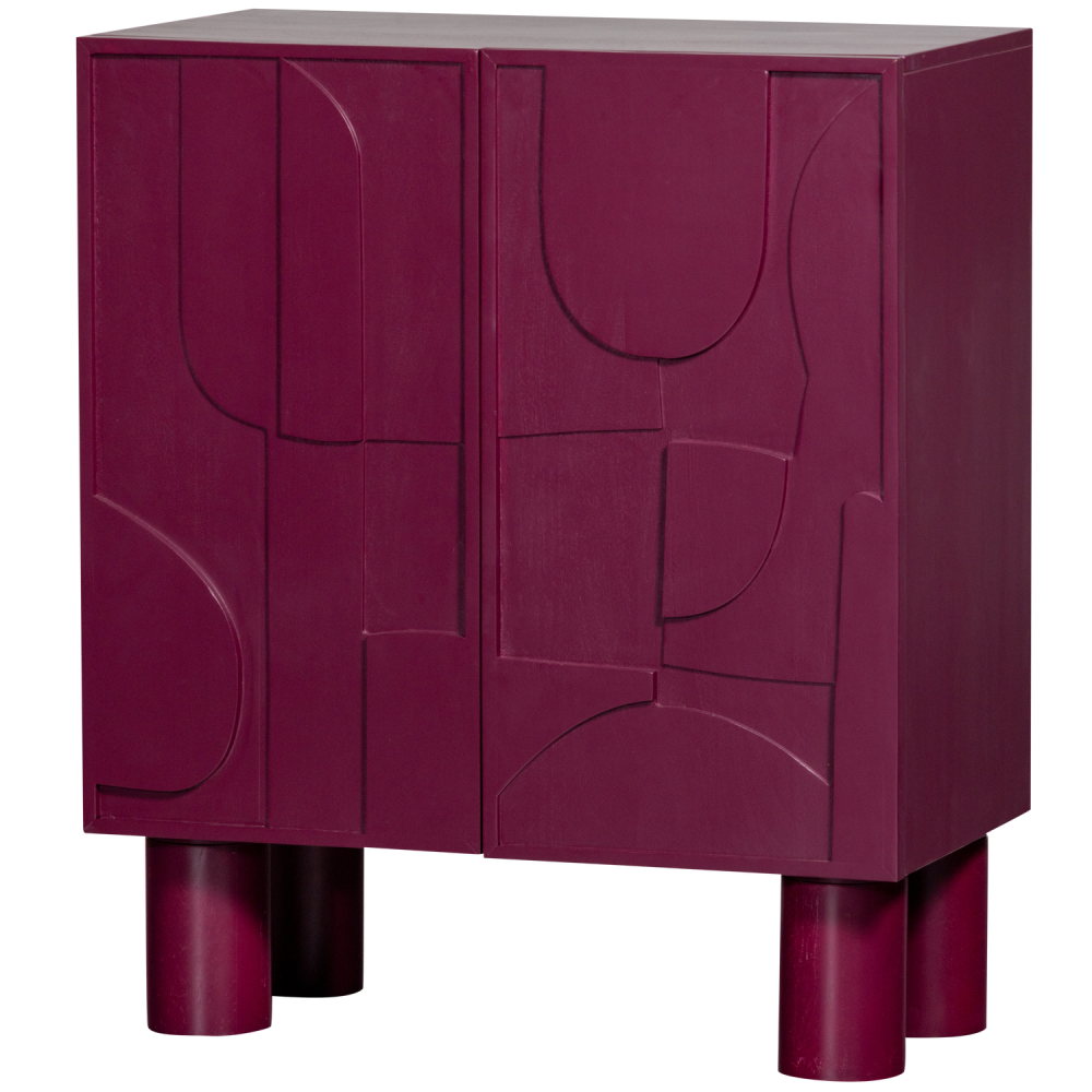 NOTICE KASTJE HOUT BURGUNDY
