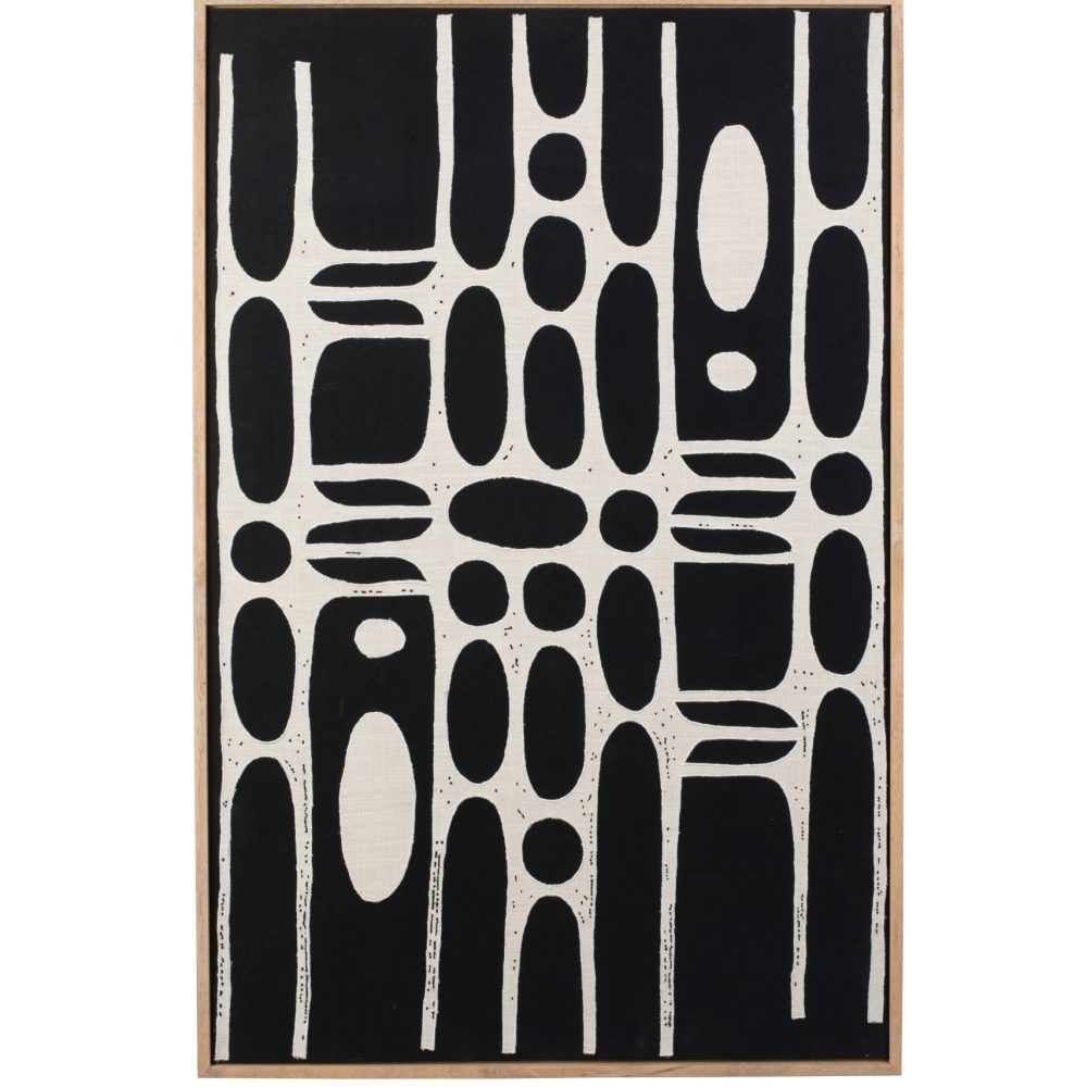 Halo Wanddecoratie Zwart/Beige