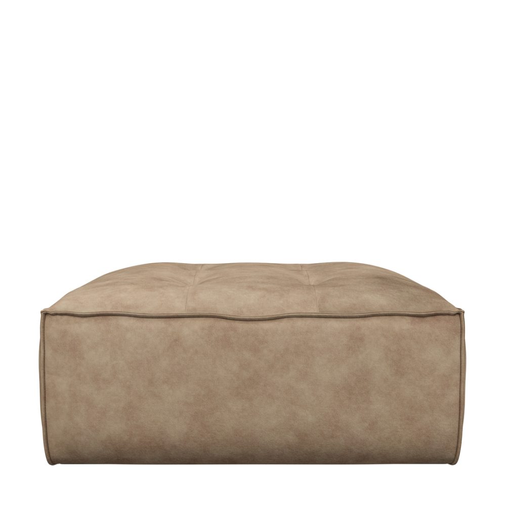 Brandon Footstool Vel GlBeige