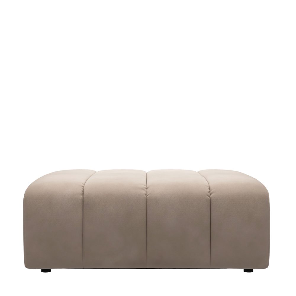 Dazzle Footstool Light Taupe