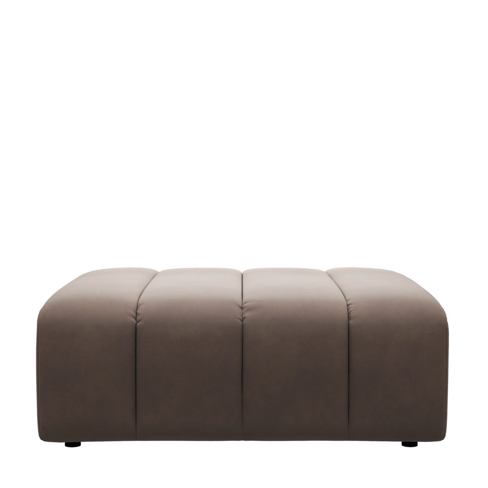 Dazzle Footstool Rich Almond