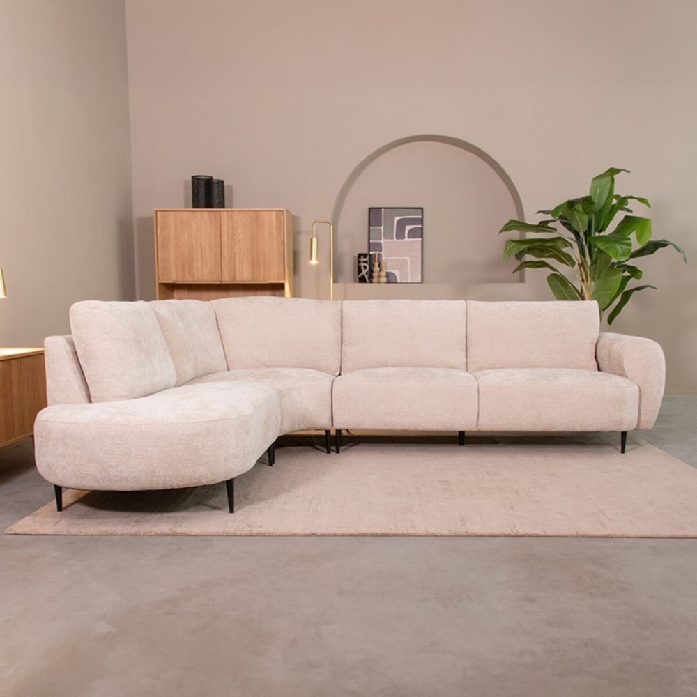 Hoekbank Milano - Naturel - Elite - Links