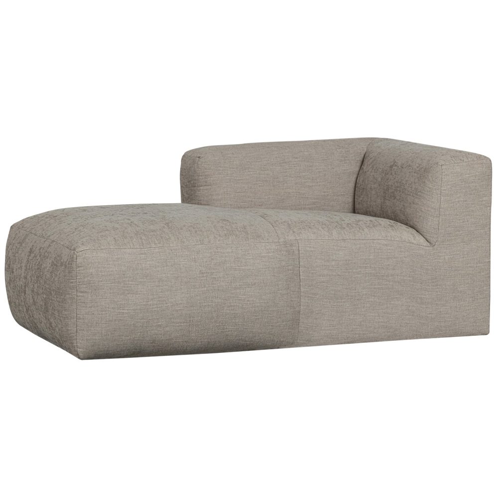 YENT CHAISE LONGUE ELEMENT LINKS GEWEVEN STOF NATUREL