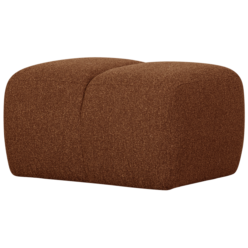 MOJO POEF 45x84x64CM BOUCLE ROESTBRUIN MELANGE