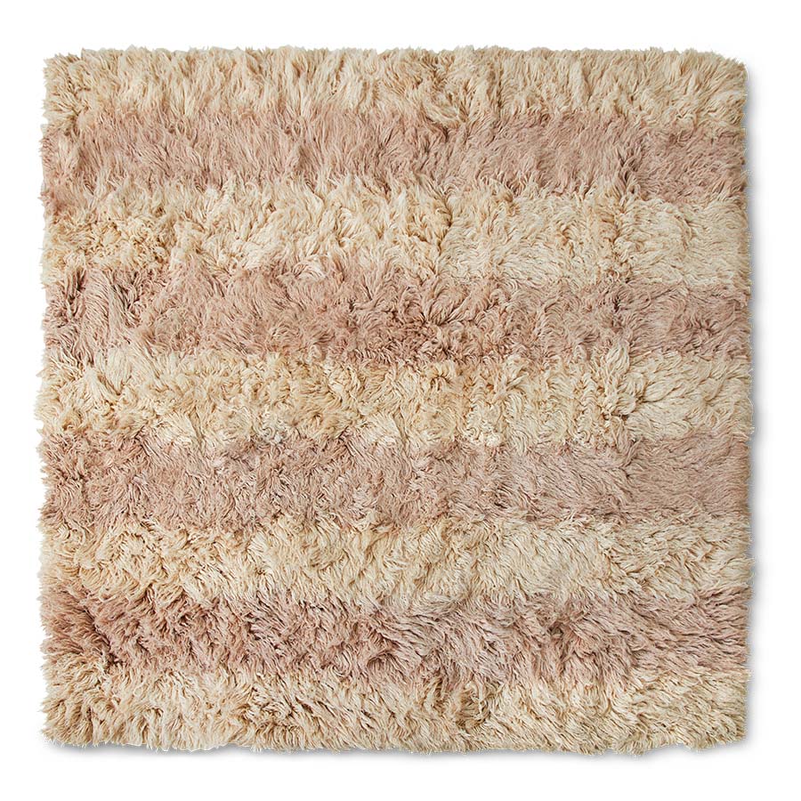 Fluffy square rug shore (250x250cm)