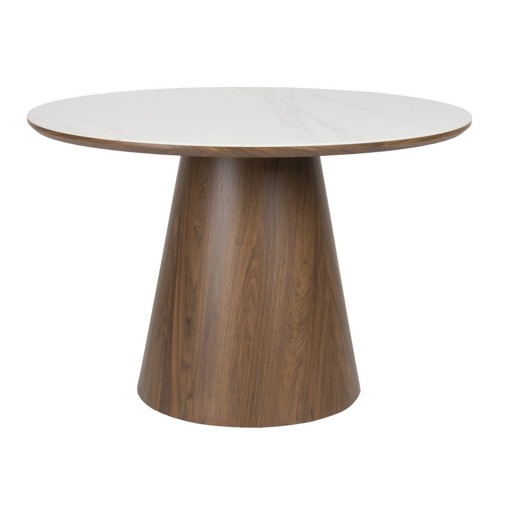 Dining Table Almira Round Walnut