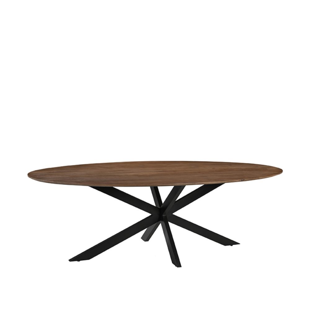 Eetkamertafel James - Nature - Mangohout - 240 cm - Ovaal