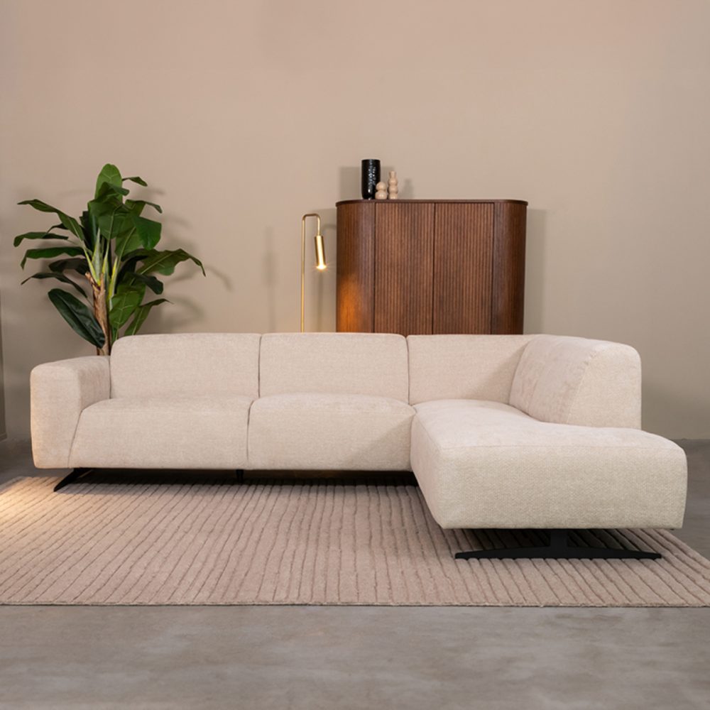 Hoekbank Rodano - Naturel - Elite - Rechts