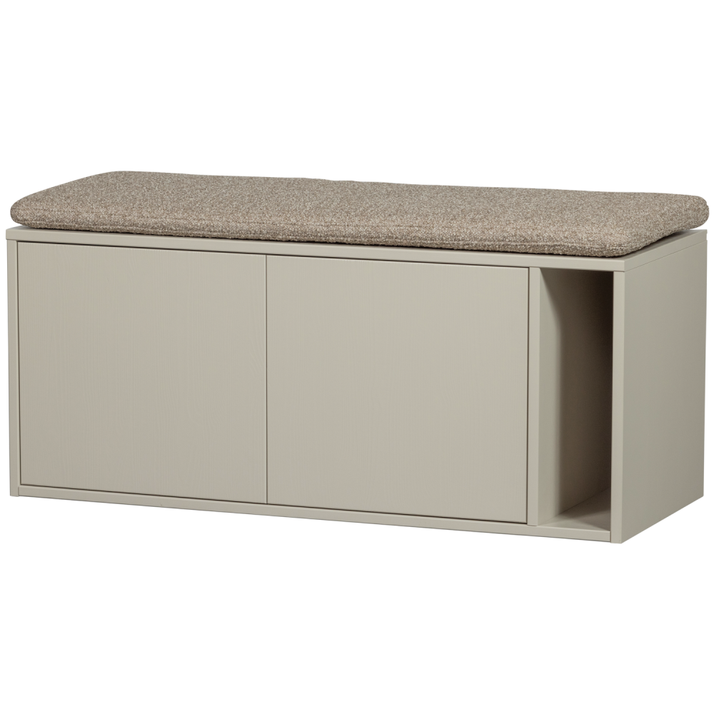 SETTLE DOWN TV MEUBEL/BANKJE 108CM DUST MET ZITKUSSEN [fsc]