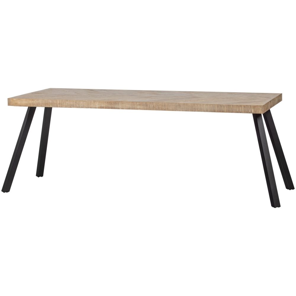 COMBI-TABLO: MANGO VISGRAAT 180X90 & 2-STANDEN POOT VIERK