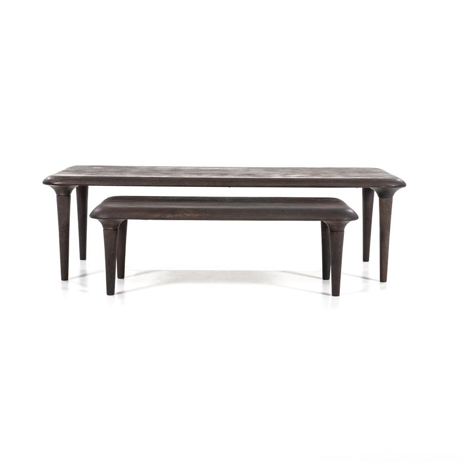 Salontafel set Jiska 130x60 / 90x45 - bruin