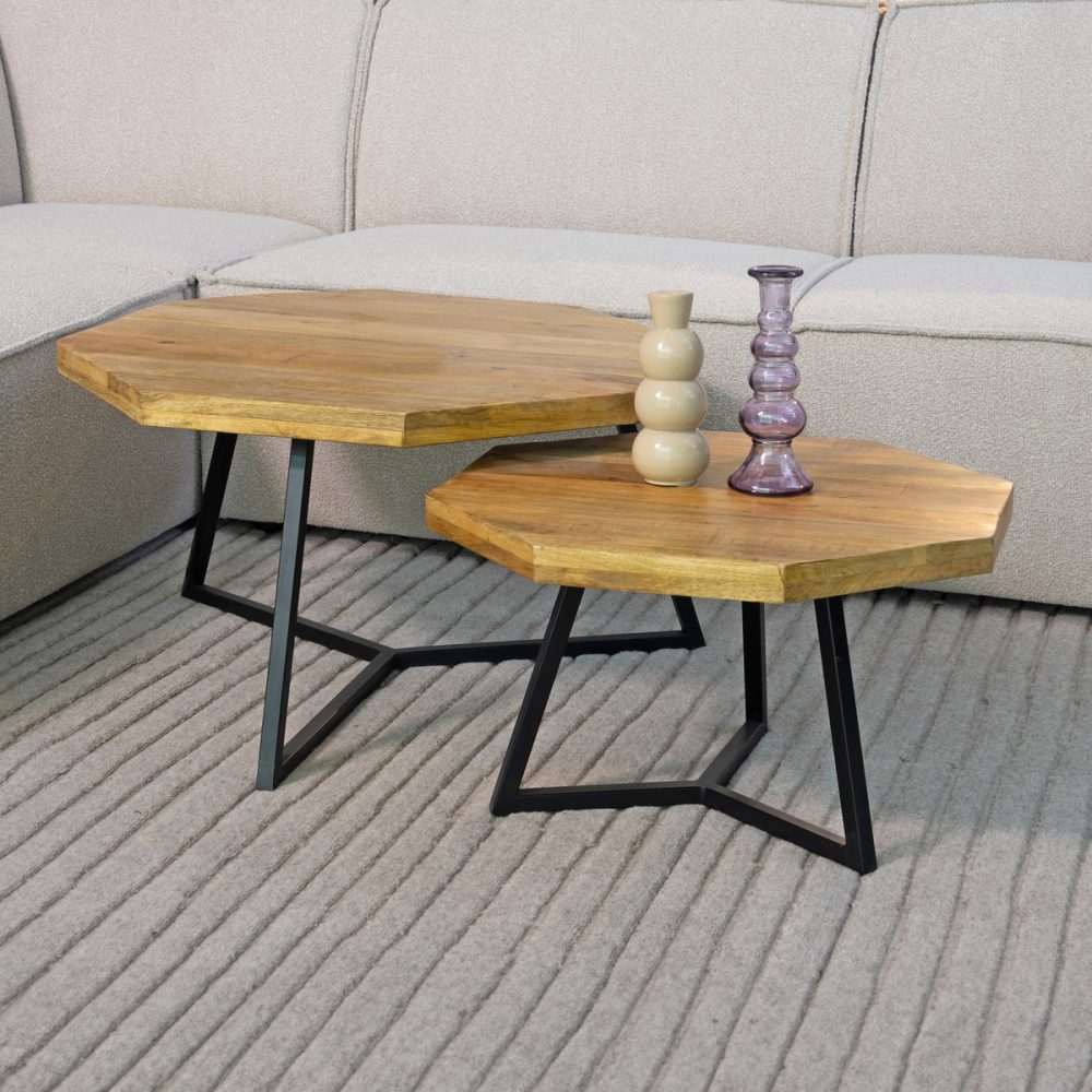 Salontafel Figure - Rough - Mangohout - 70 cm