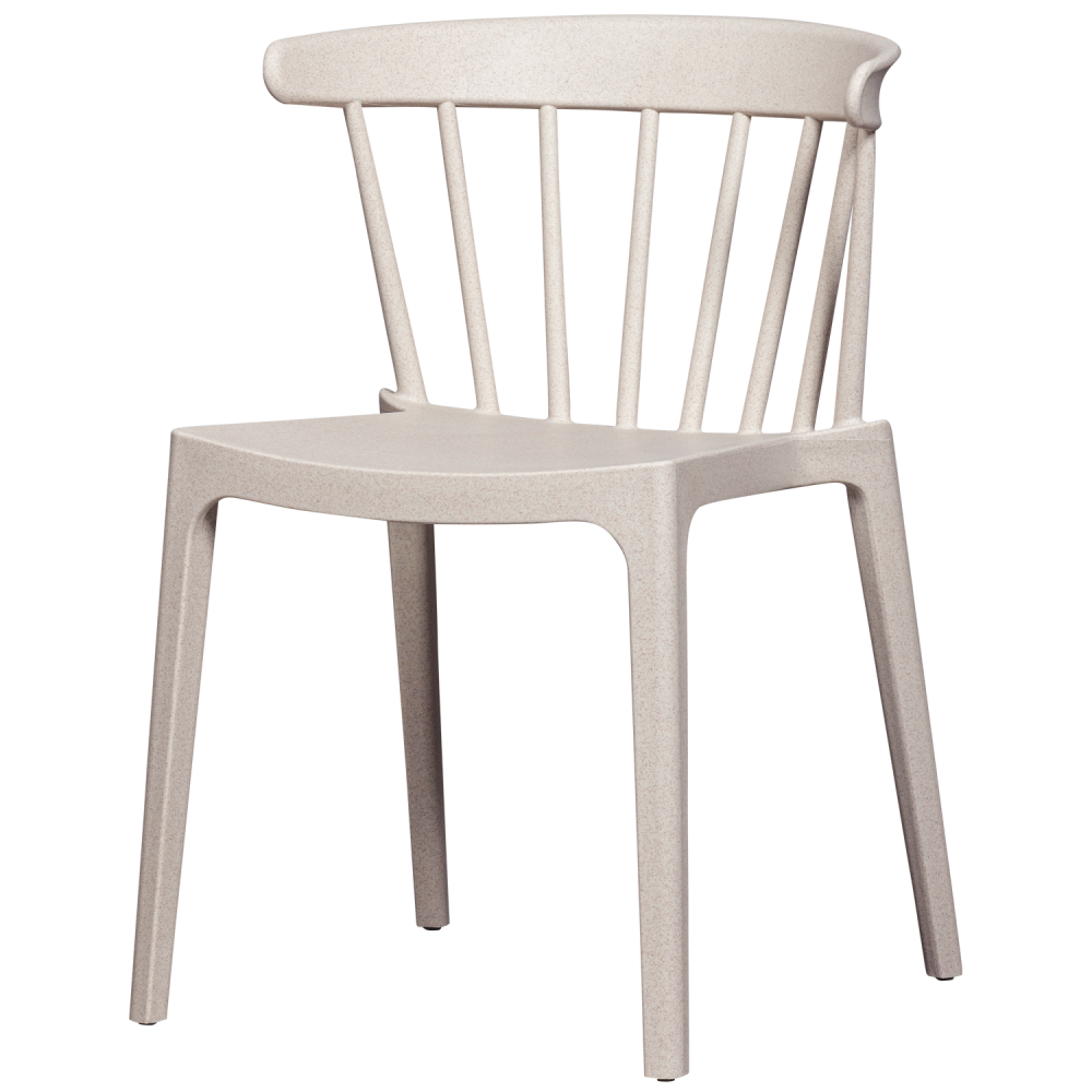 BLISS TUINSTOEL MET SPIJLEN OFF WHITE MELANGE