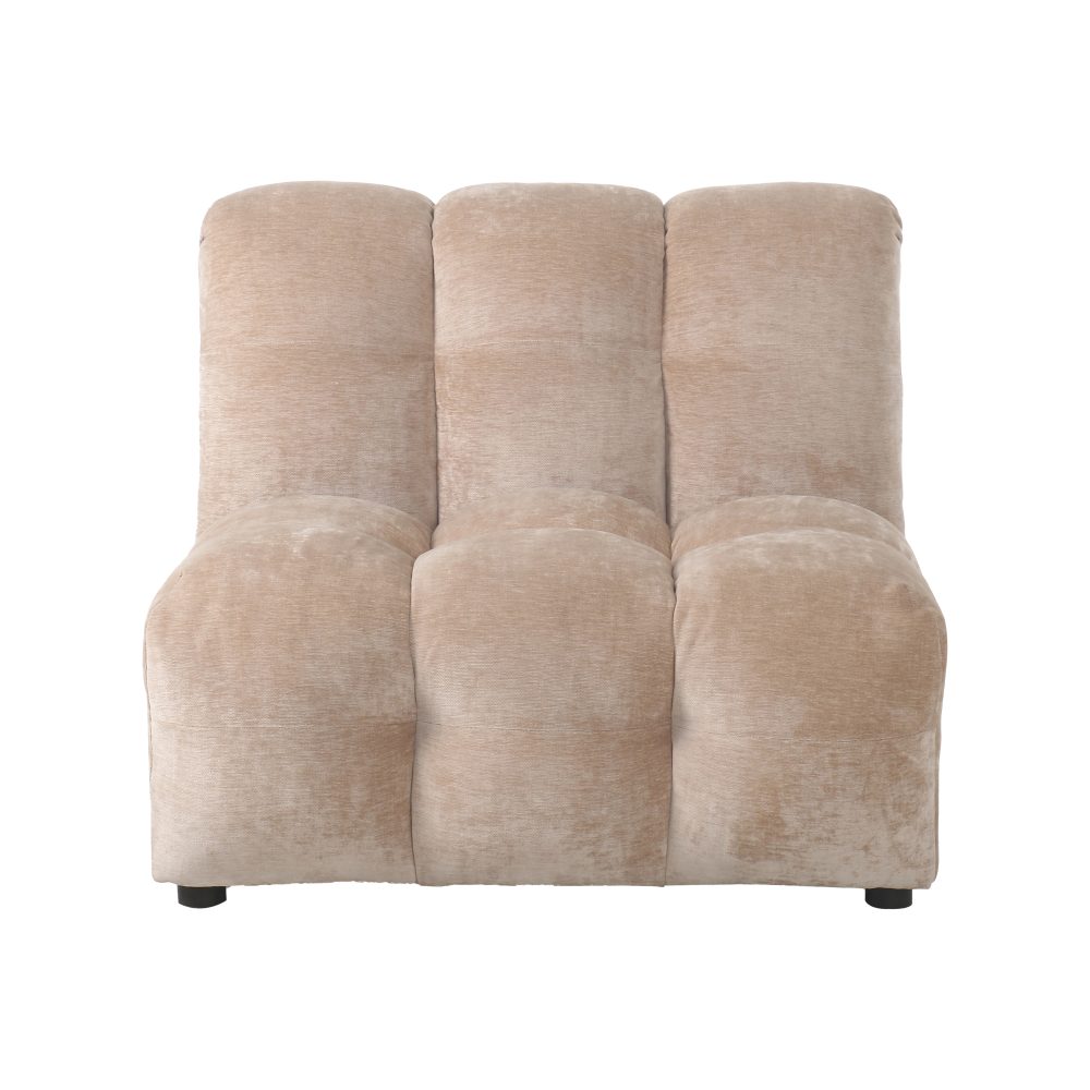 Sofa Element Hackman No Arm Velours Beige