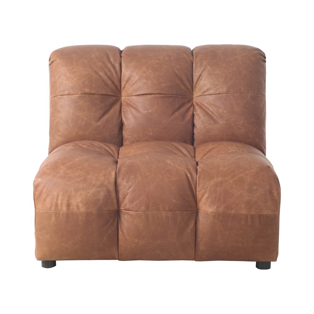 Sofa Element Hackman No Arm Leather Cognac