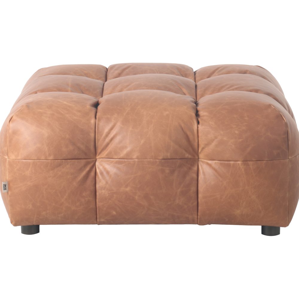 Hocker Hackman Leather Cognac