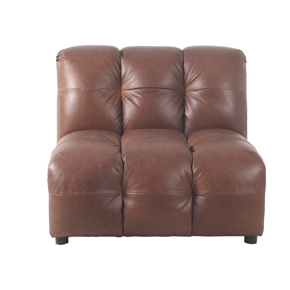 Sofa Element Hackman No Arm Leather Chocolate