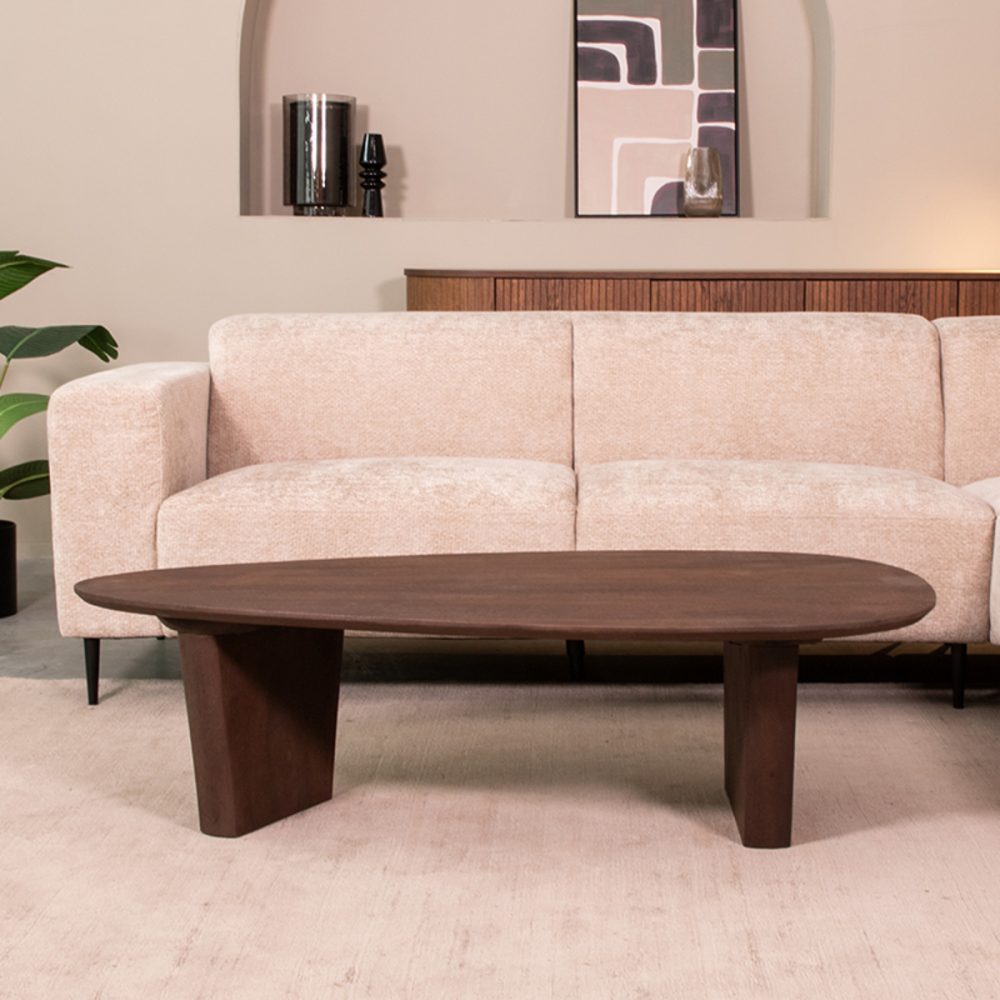 Salontafel Wow - Espresso - Mangohout - 135 cm