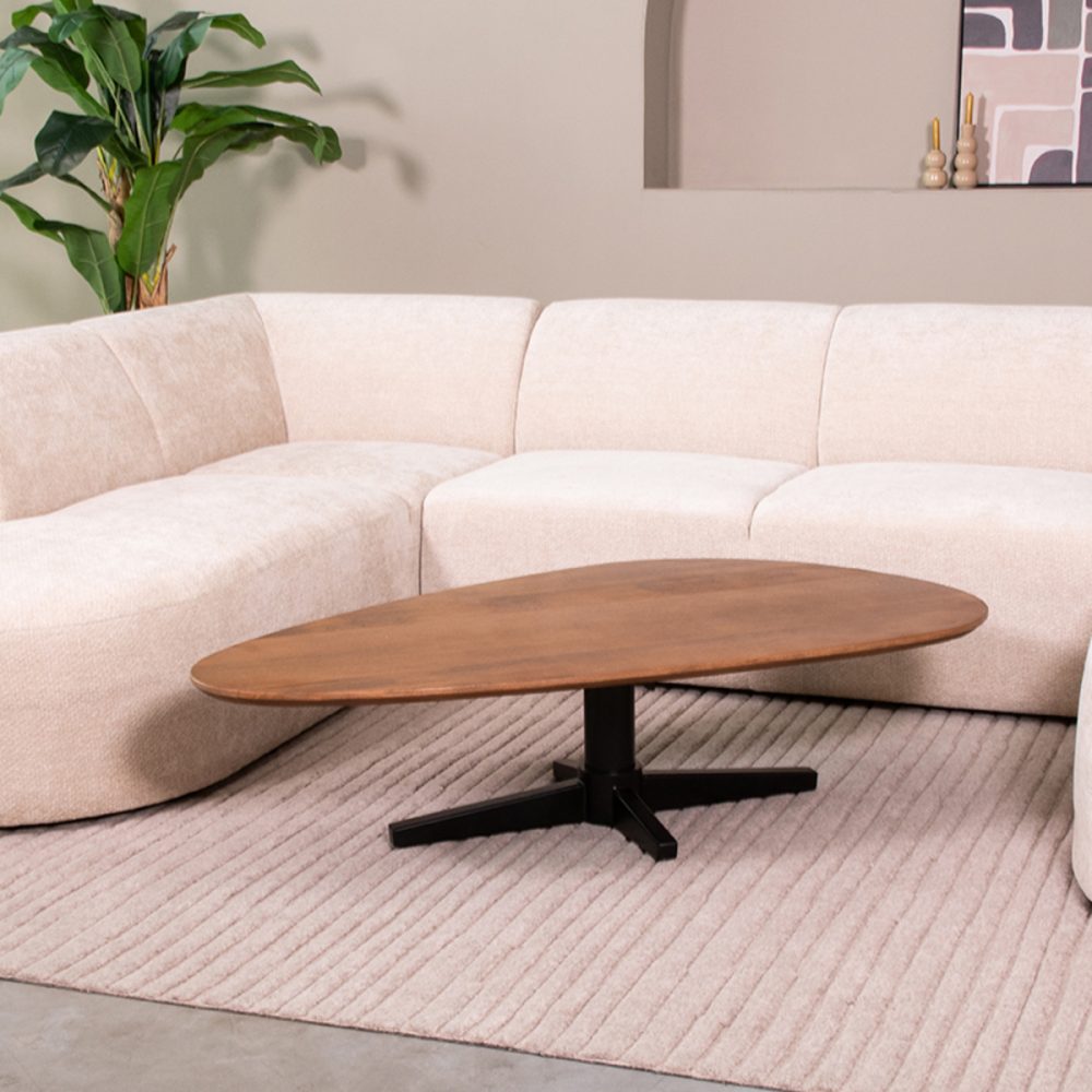 Salontafel Rosie - Nature - Mangohout - 140 cm