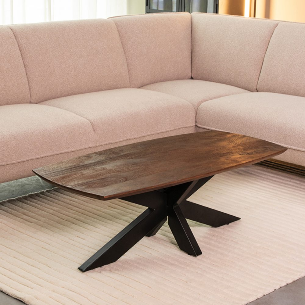Salontafel Zane - Espresso - Mangohout - 120 cm