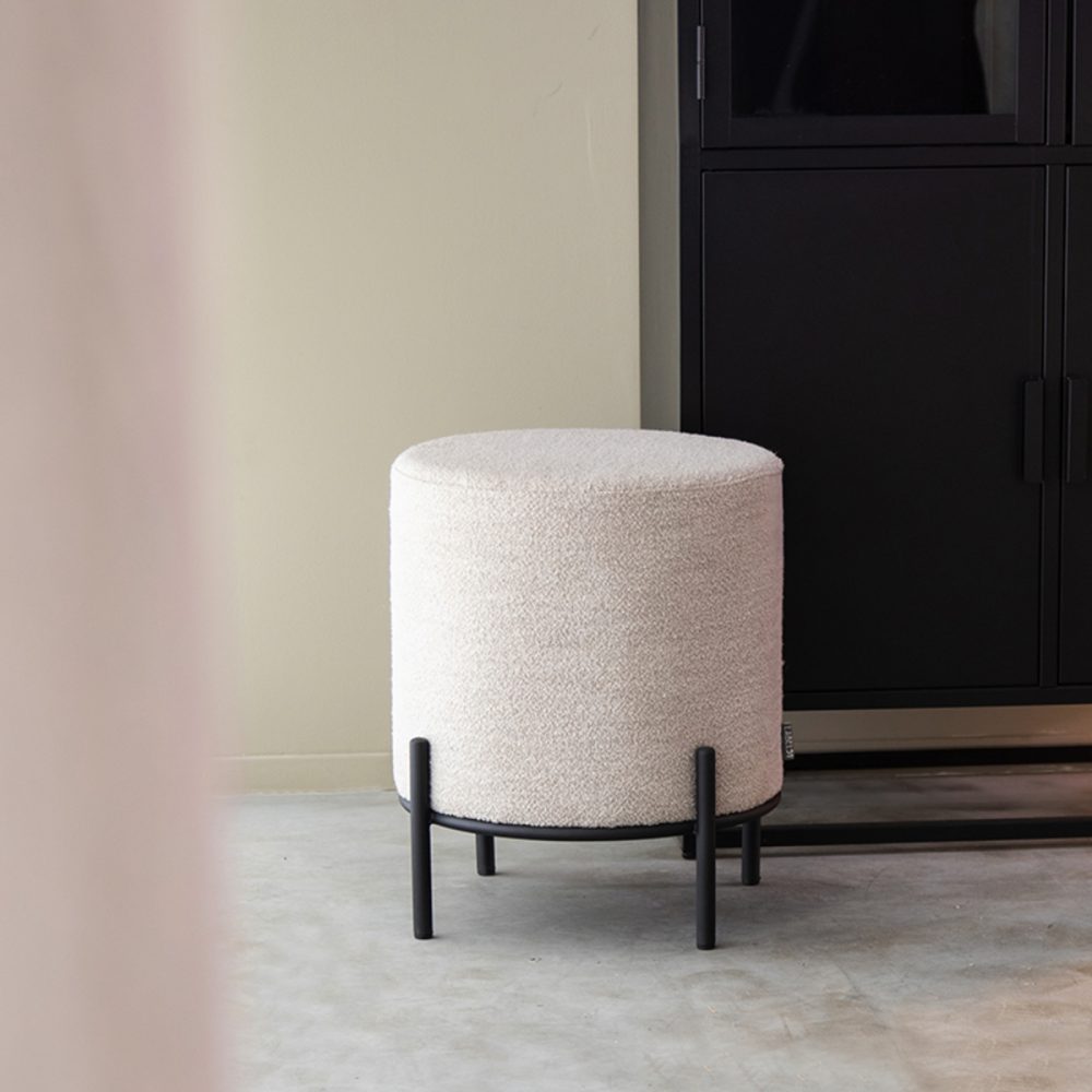 Poef Troy - Naturel - Boucle - M