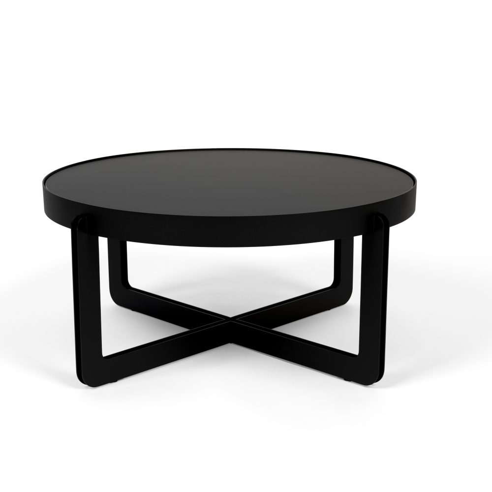 Coffee Table Centre Round Black