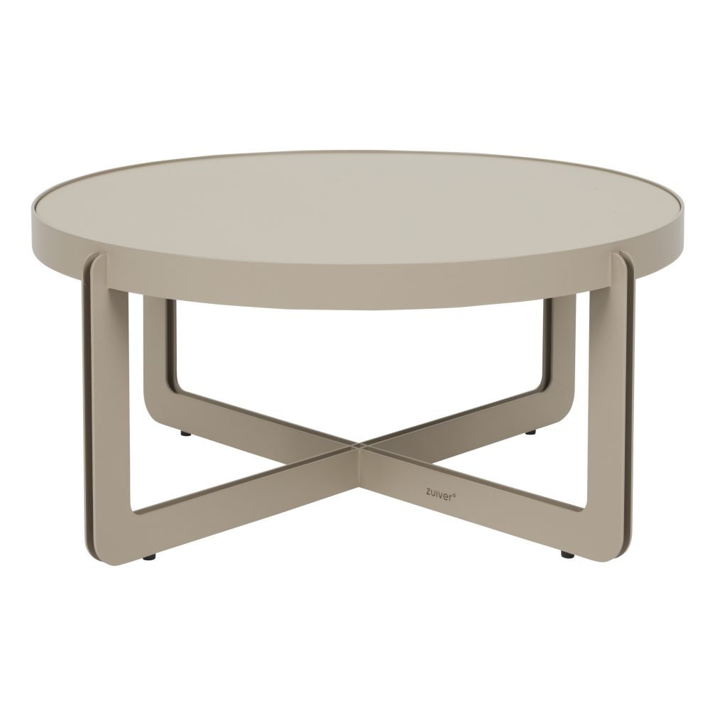 Coffee Table Centre Round Beige