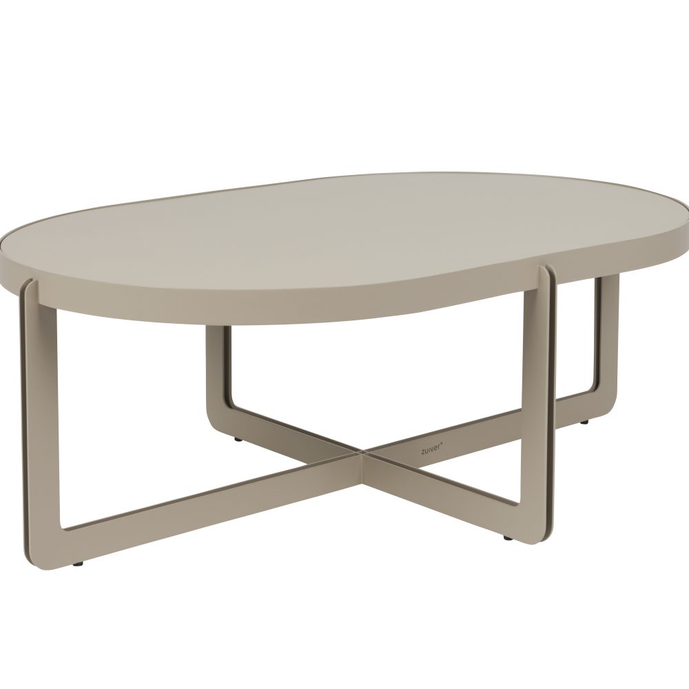 Coffee Table Centre Oval Beige