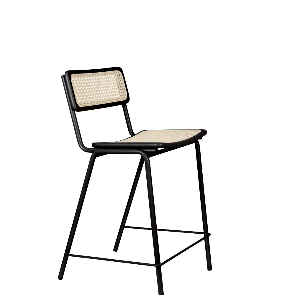 COUNTER STOOL JORT BLACK/NATURAL