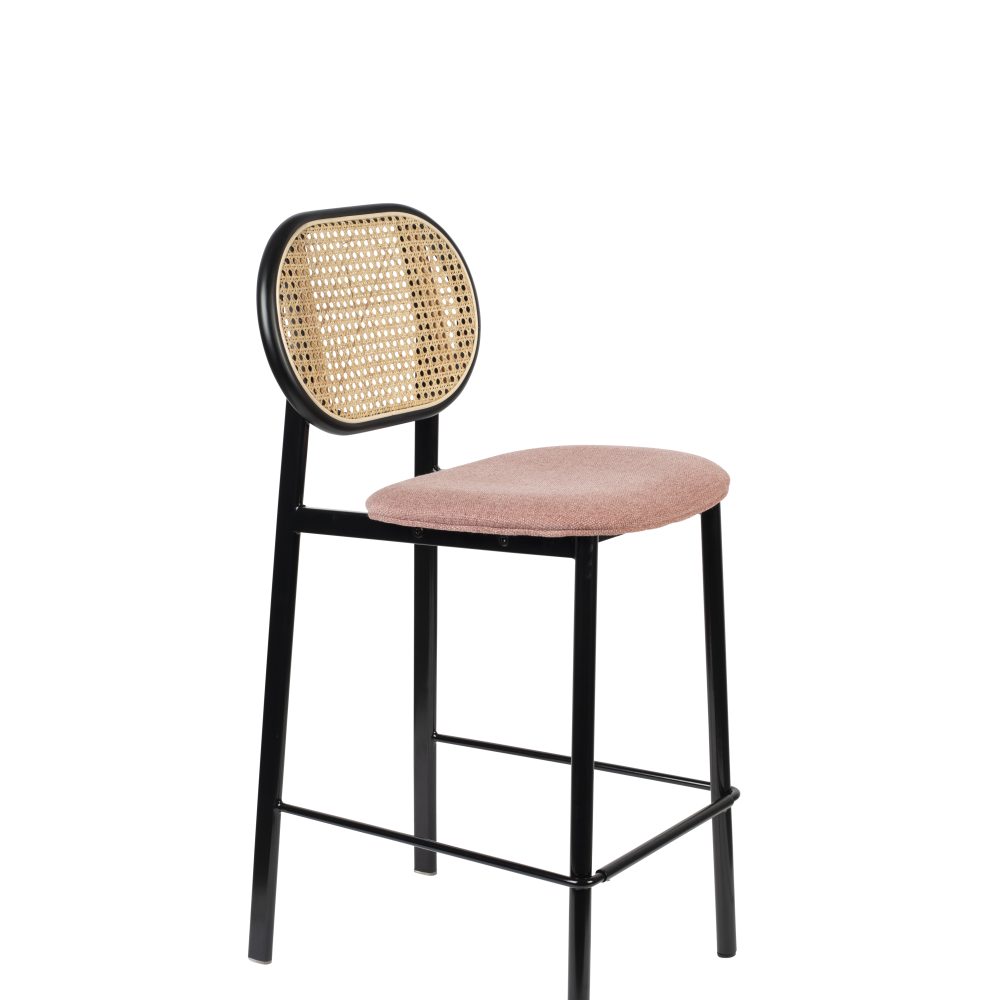 COUNTER STOOL SPIKE NATURAL/PINK
