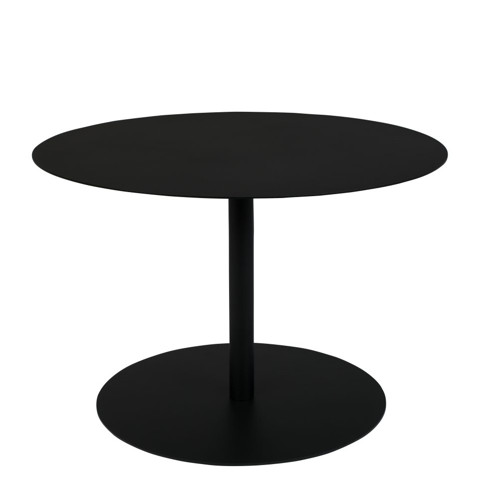 SIDE TABLE SNOW BLACK ROUND M