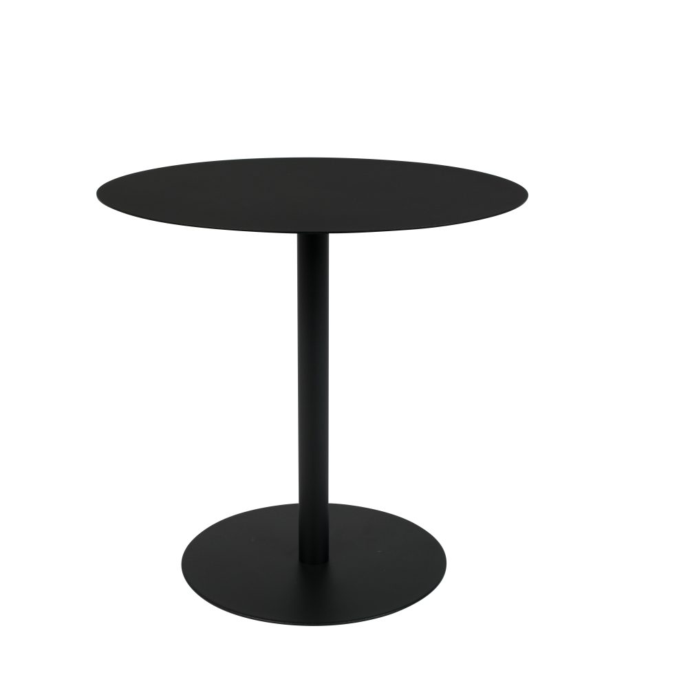 SIDE TABLE SNOW BLACK ROUND S