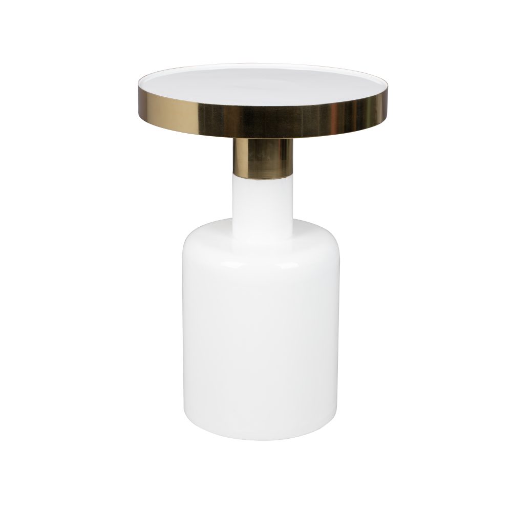 SIDE TABLE GLAM WHITE