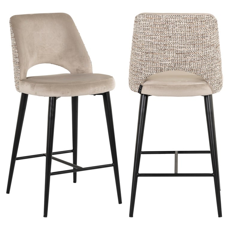 Counterstoel Tabitha trendy nature / quartz khak1 fire ret (Be Trendy 01 Nature)