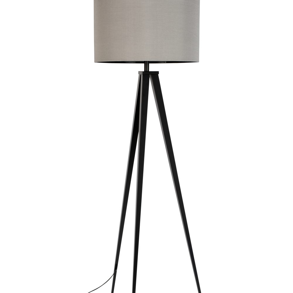 FLOOR LAMP TRIPOD BLACK/GREY