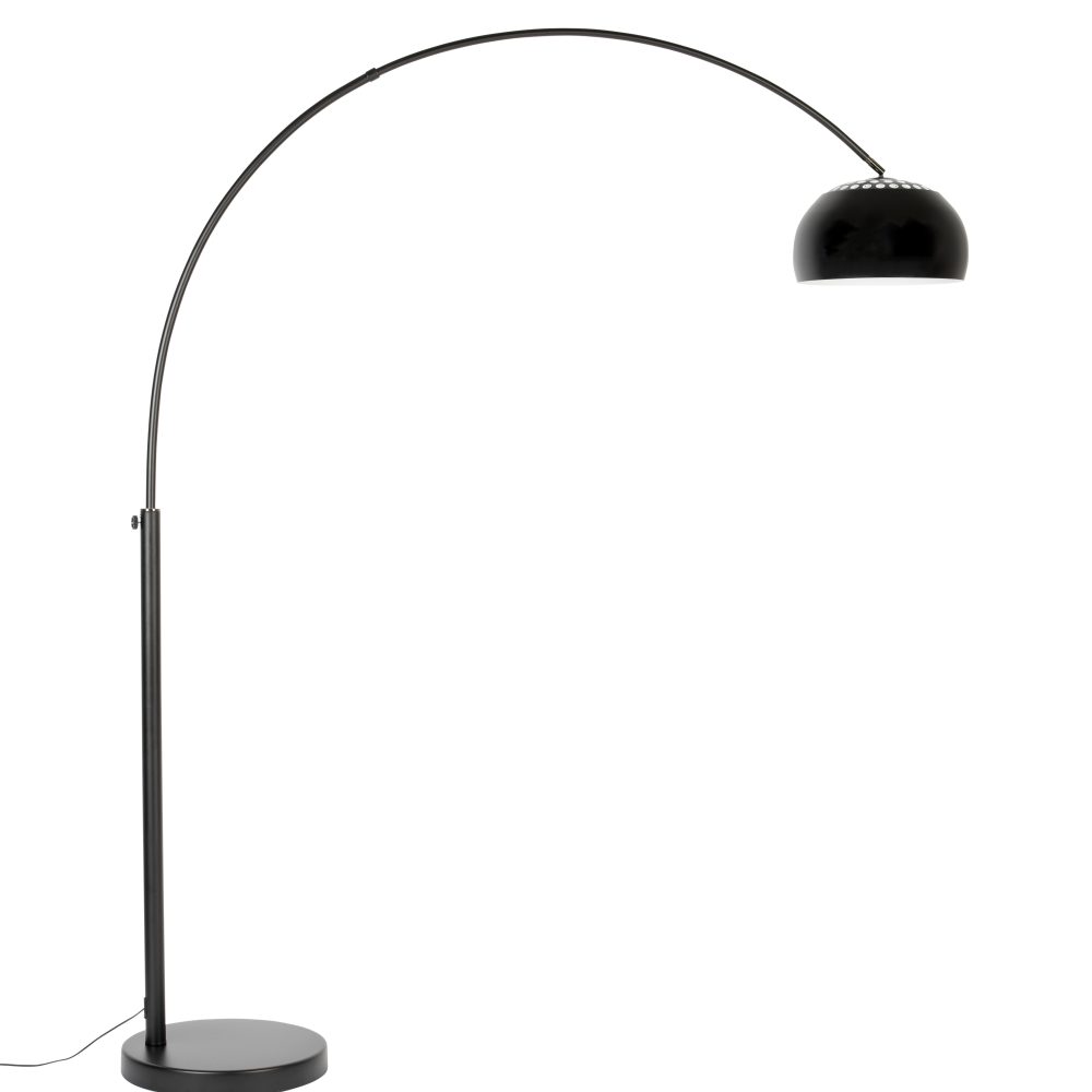FLOOR LAMP METAL BOW BLACK