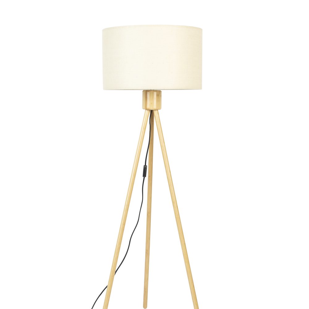 FLOOR LAMP FAN BAMBOO