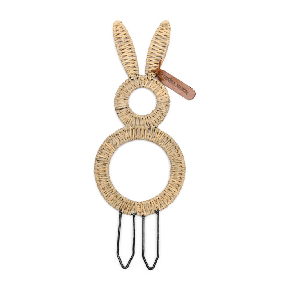 Rustic Rattan Easter Bunny Deco M