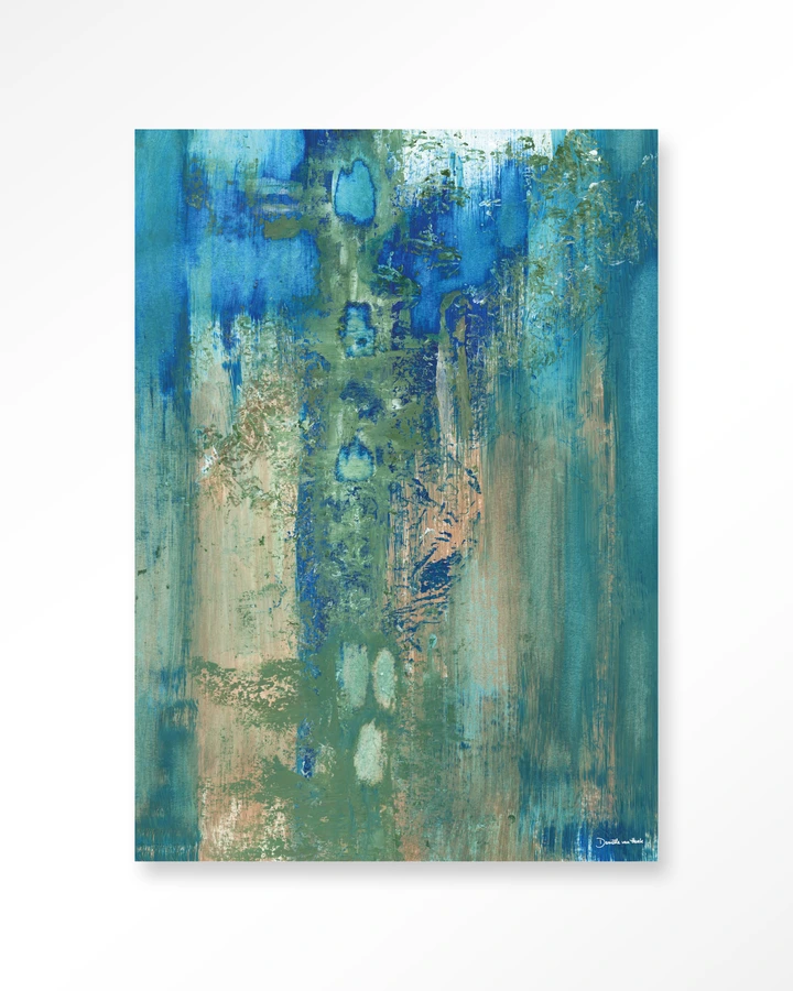 Blue Green Abstract