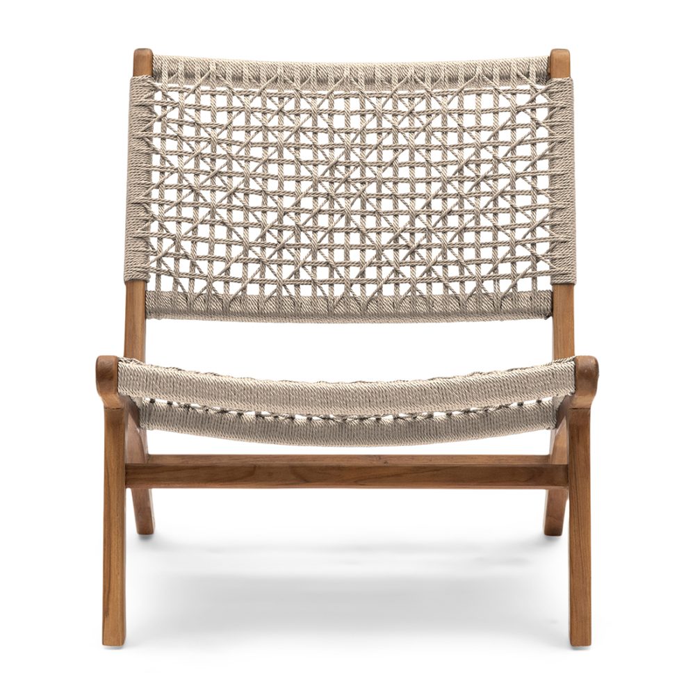 El Nido Outdoor Lounge Chair Ecru