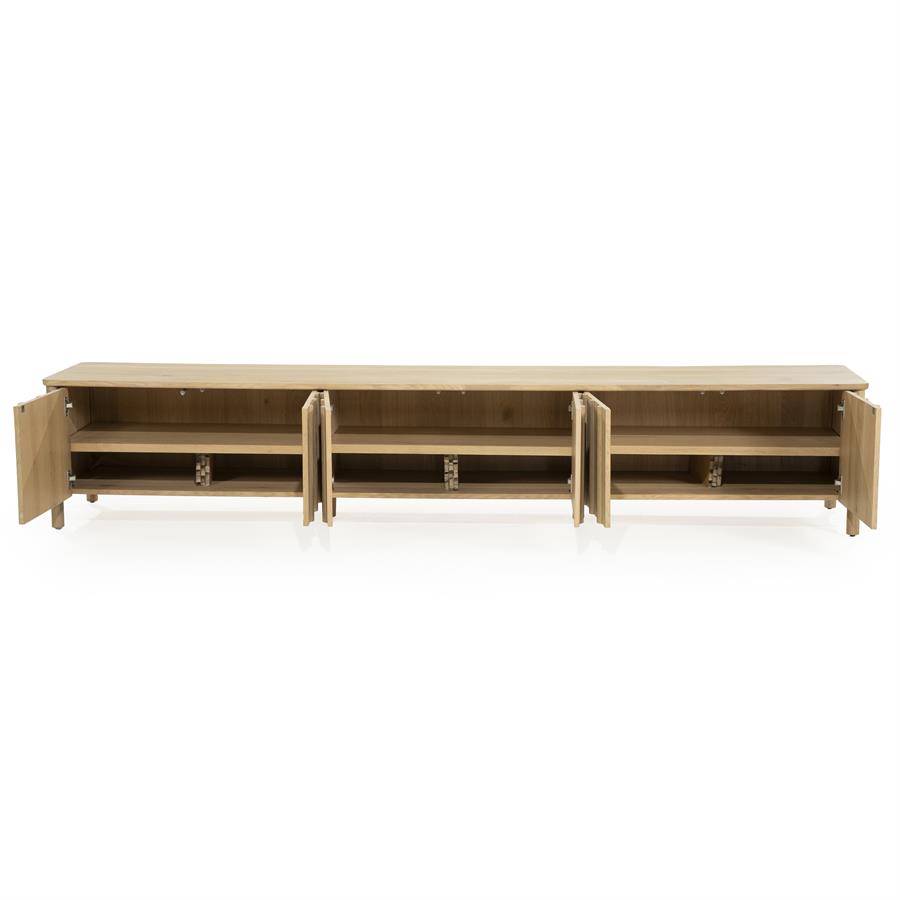 TV meubel Jake 6 drs. - naturel