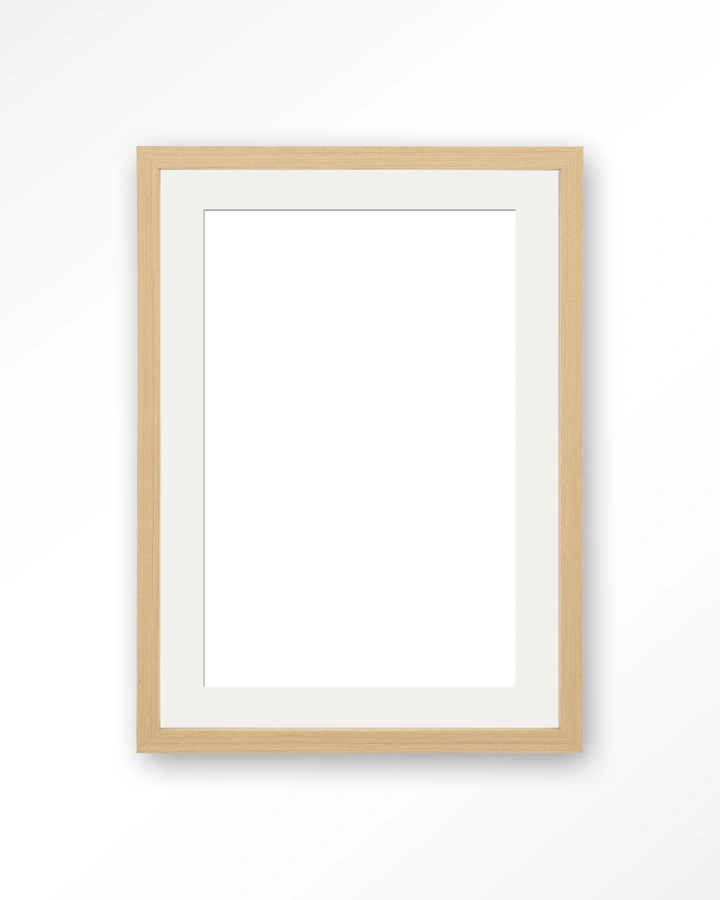 Houten lijst 40x50 cm - natural - passe partout
