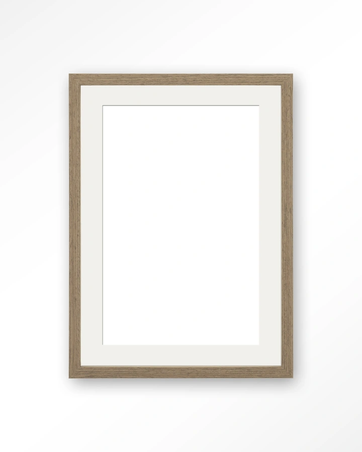 Houten lijst 30x40 cm - bruin - passe partout